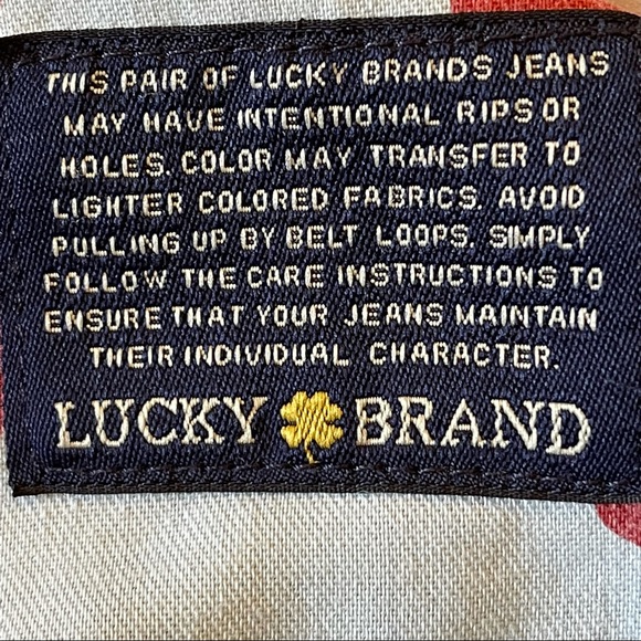 Lucky Brand 363 Vintage Straight Jeans 34x30 Soft Medium Blue Distressed - Picture 15 of 16